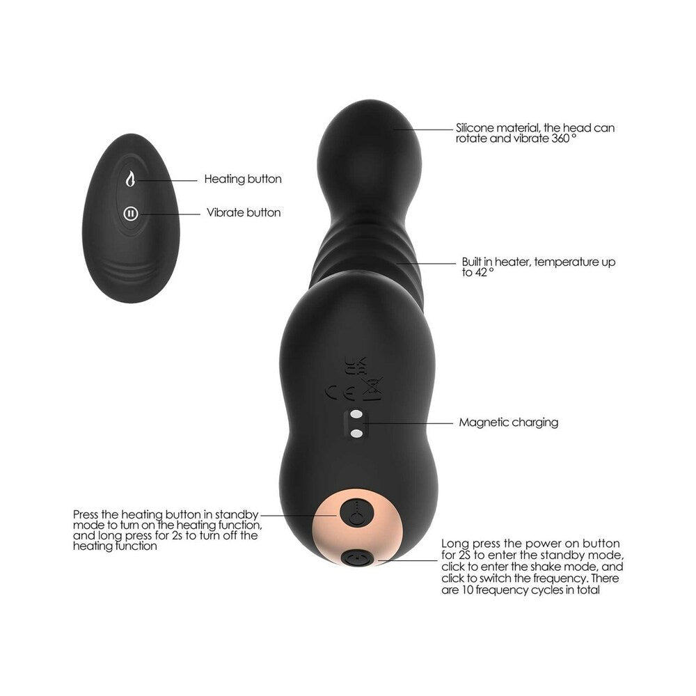 Adam & Eve Derek Warming & Rotating Prostate Vibe6