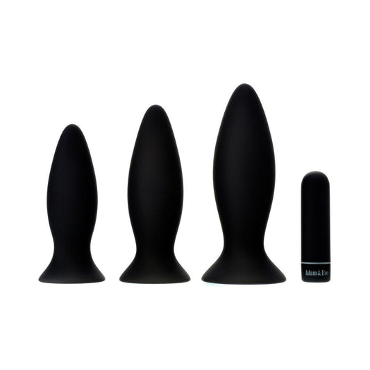 Adam & Eve Rechargeable Vibrating Anal Plug Trainer Kit1