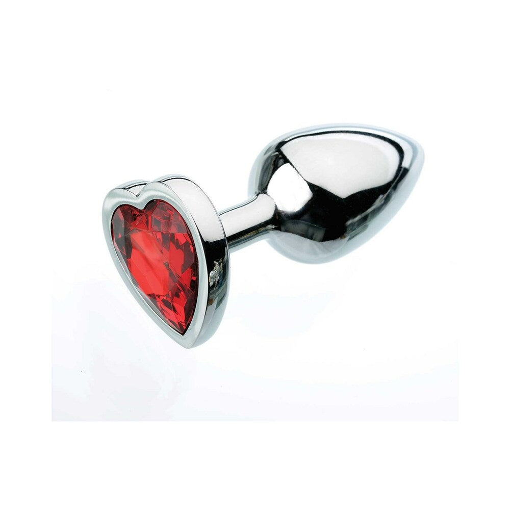 Adam & Eve Red Hearts Gem Anal Plug3