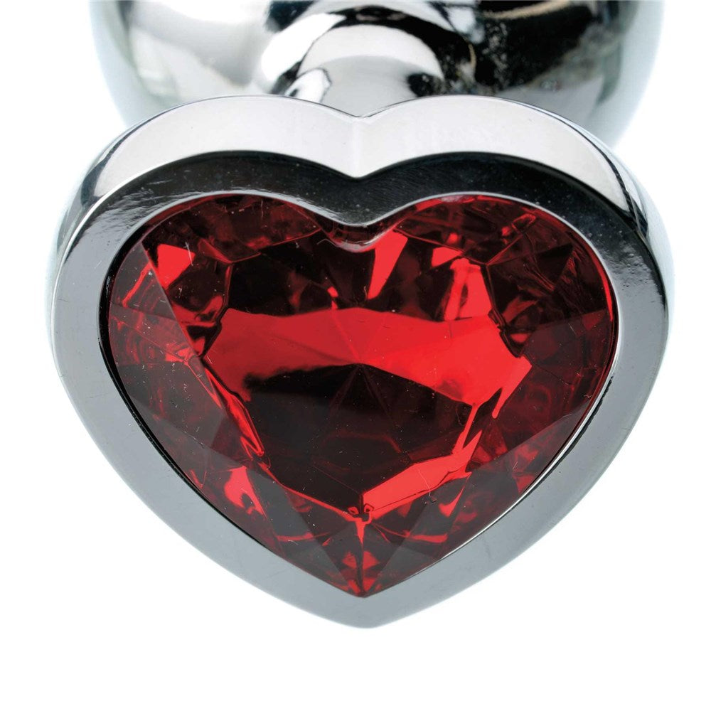 Adam & Eve Red Hearts Gem Anal Plug5