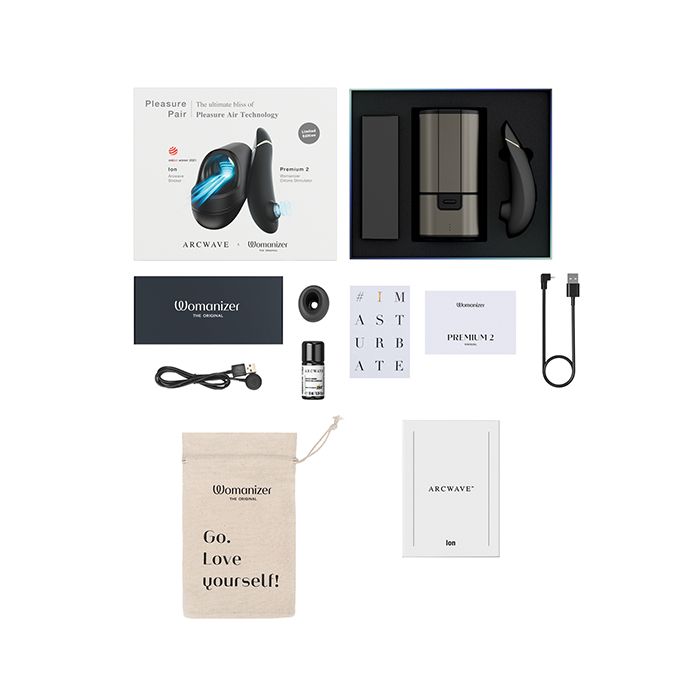 Arcwave Ion / Womanizer Premium 2 Pleasure Pair - Black 4
