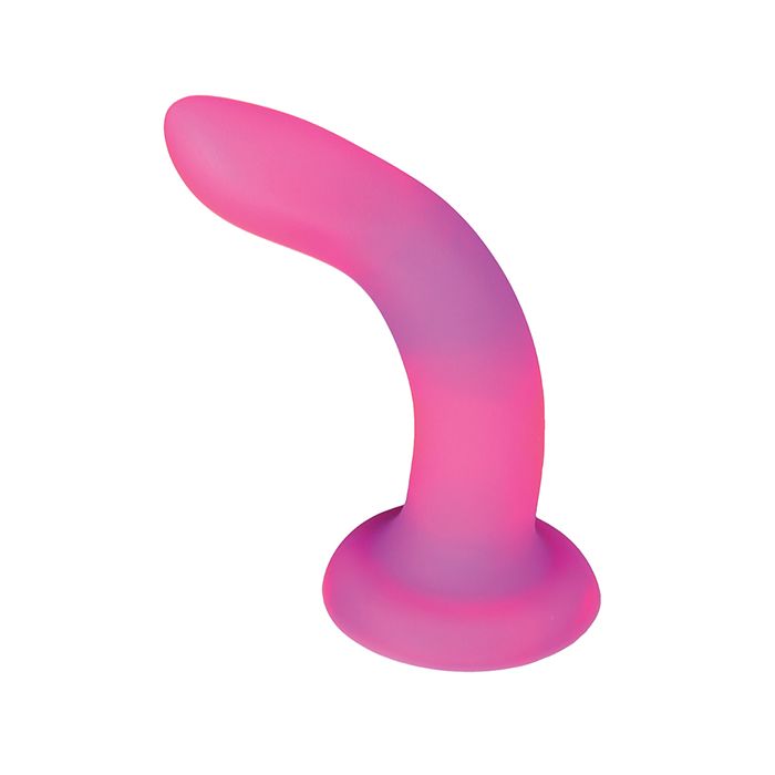 B.M.S. Enterprises Addiction 8" Rave Glow in the Dark Dong - Pink/Purple 2