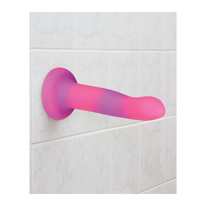 B.M.S. Enterprises Addiction 8" Rave Glow in the Dark Dong - Pink/Purple 4