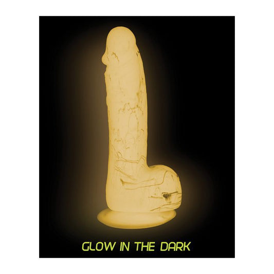 B.M.S. Enterprises Addiction Brandon 7.5" Glow in the Dark Dildo - Pink 1
