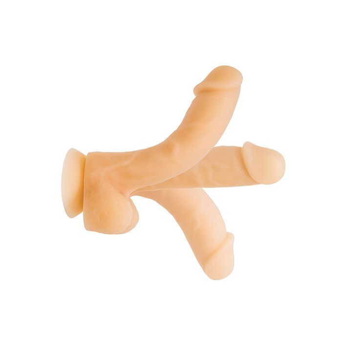 B.M.S. Enterprises Addiction David 8" Bendable Dong - Flesh 4
