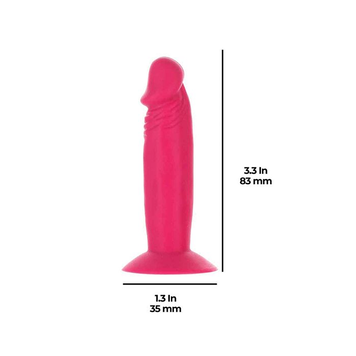 B.M.S. Enterprises Addiction Silly Willy 3.3" Dildo Fishbowl - Asst. Display of 12 3