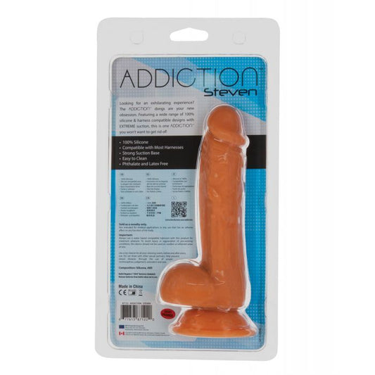 B.M.S. Enterprises Addiction Steven 7.5" Dildo - Caramel 1