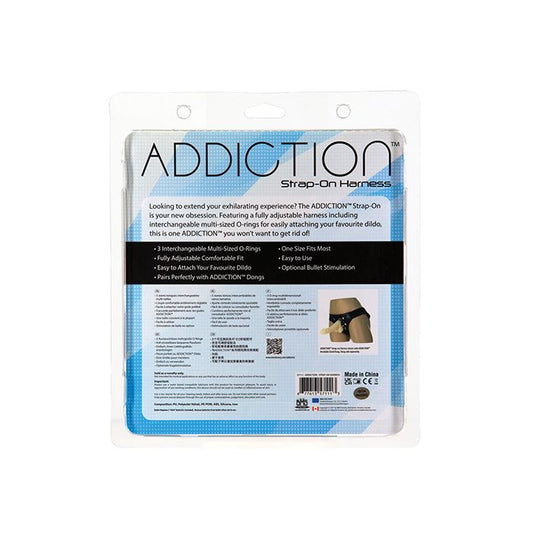 B.M.S. Enterprises Addiction Strap-On Harness - Black 1