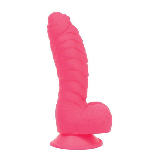 B.M.S. Enterprises Addiction Tom 7" Dildo - Hot Pink 1