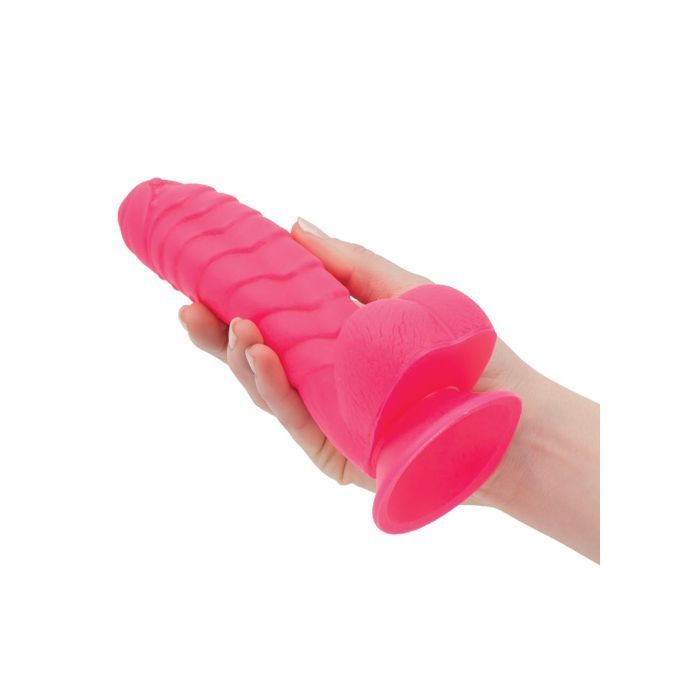 B.M.S. Enterprises Addiction Tom 7" Dildo - Hot Pink 3