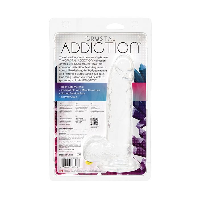 B.M.S. Enterprises Crystal Addiction Dong - Clear 10