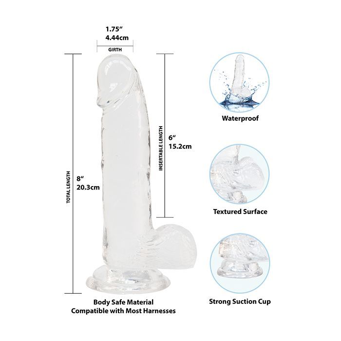 B.M.S. Enterprises Crystal Addiction Dong - Clear 11