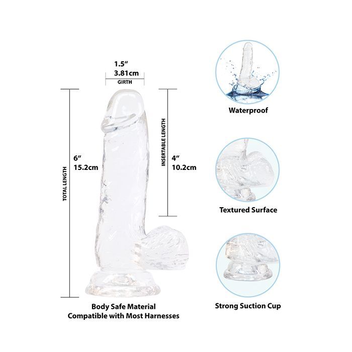 B.M.S. Enterprises Crystal Addiction Dong - Clear 3