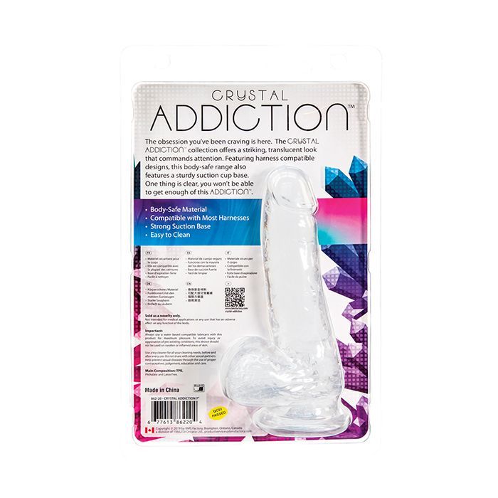 B.M.S. Enterprises Crystal Addiction Dong - Clear 6