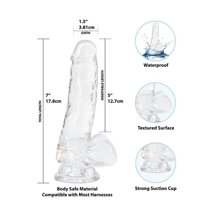 B.M.S. Enterprises Crystal Addiction Dong - Clear 7