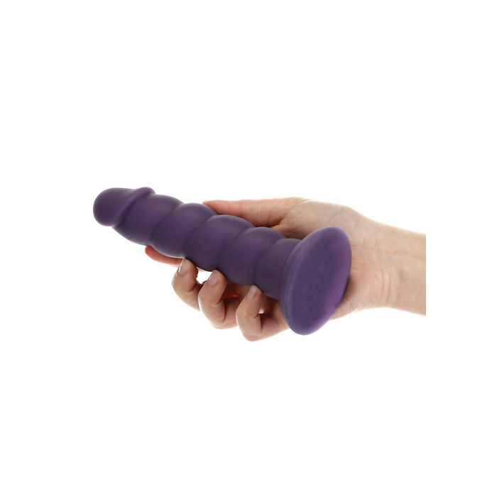 B.M.S. Enterprises Fantasy Addiction 7" Unicorn Dildo - Purple 4