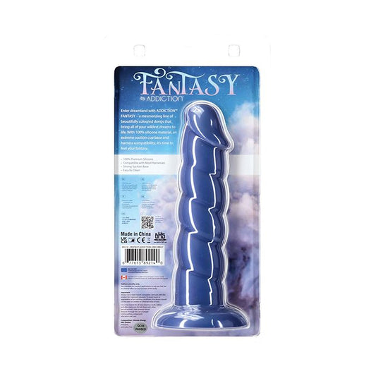 B.M.S. Enterprises Fantasy Addiction 8" Unicorn Dildo - Blue 1
