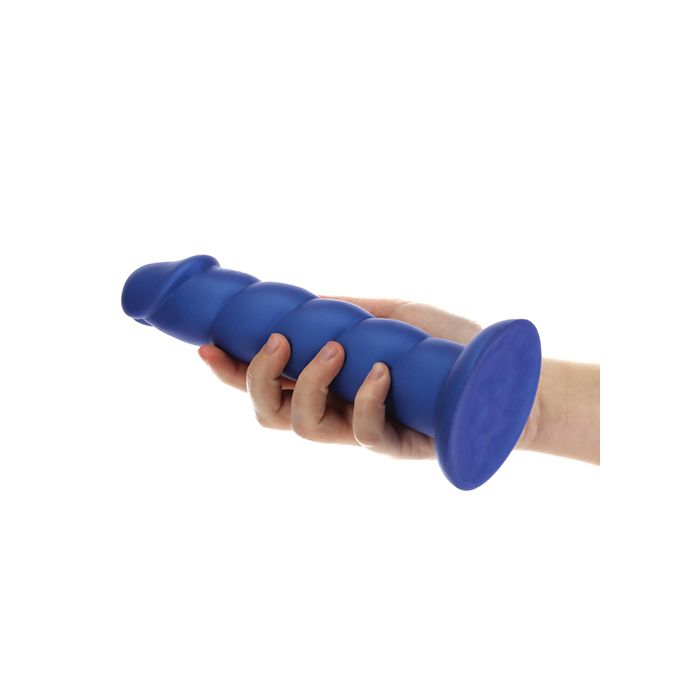 B.M.S. Enterprises Fantasy Addiction 8" Unicorn Dildo - Blue 4