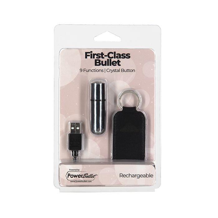 B.M.S. Enterprises First Class Mini Rechargeable Bullet w/Crystal - 9 Function 2