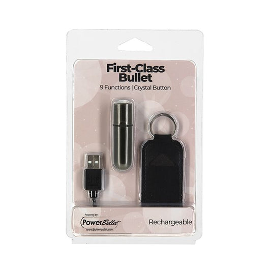 B.M.S. Enterprises First Class Mini Rechargeable Bullet w/Crystal - 9 Function
