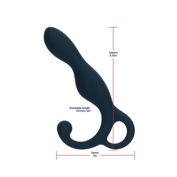 B.M.S. Enterprises Lux Active LX1 5.75" Silicone Anal Trainer - Dark Blue 3