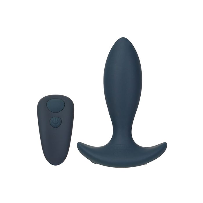 B.M.S. Enterprises Lux Active Throb Anal Pulsating Massager w/Remote - Dark Blue 2
