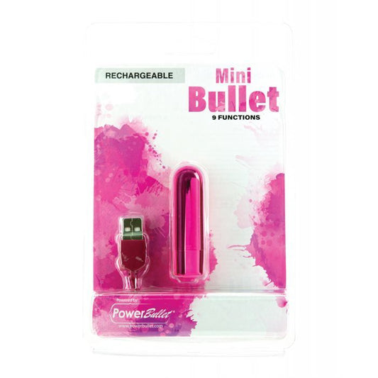B.M.S. Enterprises Mini Bullet Rechargeable Bullet - 9 Functions