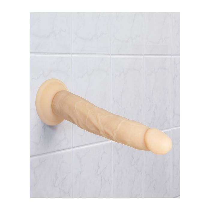 B.M.S. Enterprises Naked Addiction 9" Dual Density Silicone Dildo - Vanilla 3