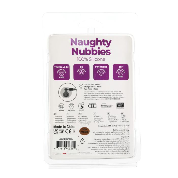 B.M.S. Enterprises Naughty Nubbies Rechargeable 5