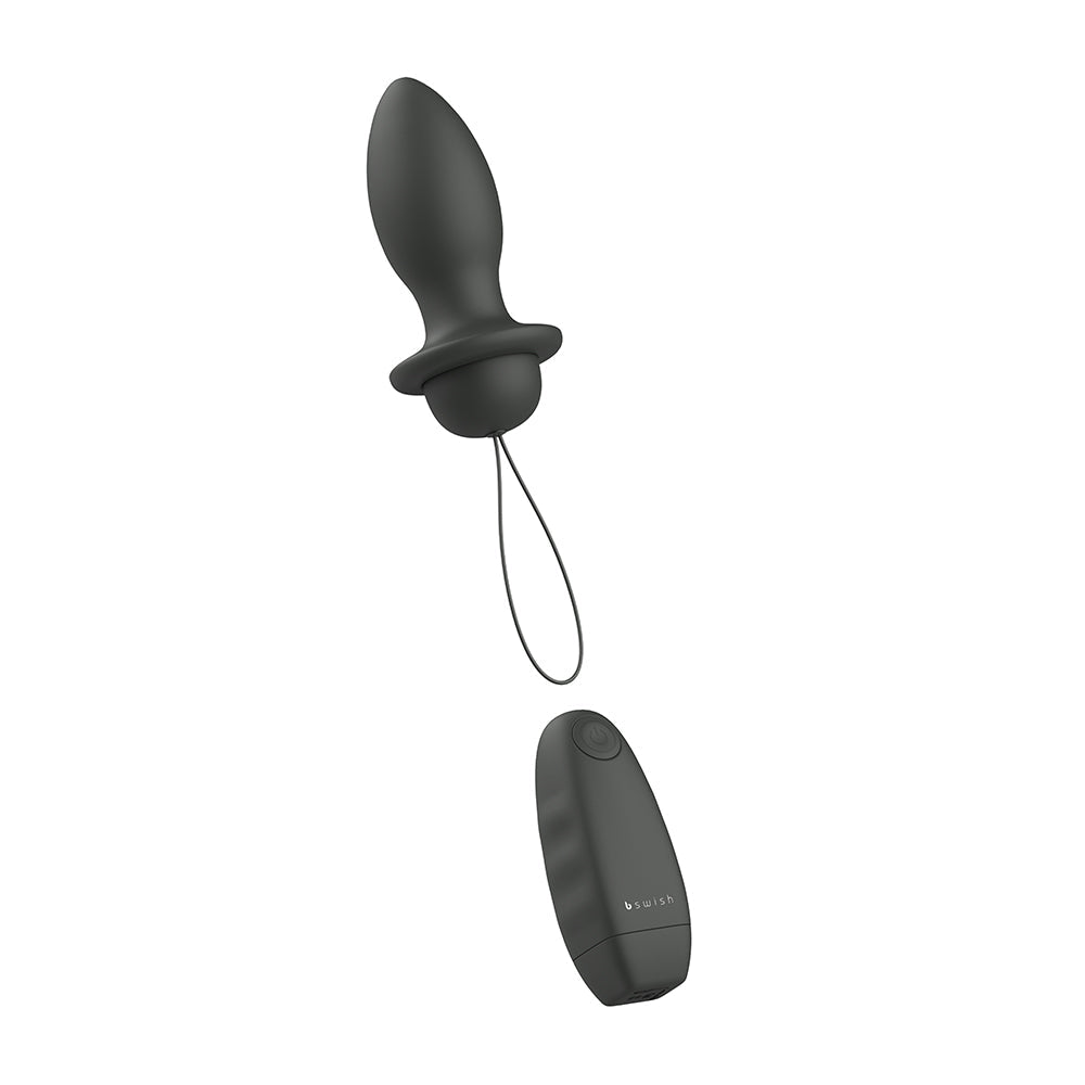 B Swish Bfilled Classic Unleashed Vibrating Plug Black2