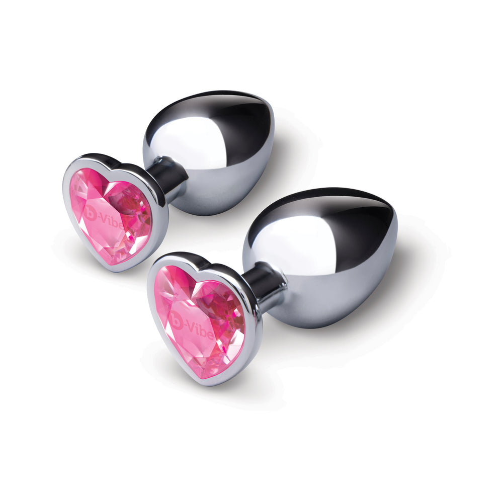 b-Vibe Jewel Metal Training Plug Set2