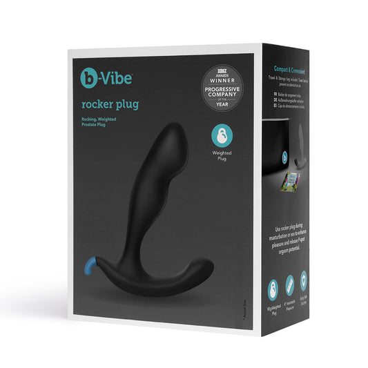 b-Vibe Rocker Rocking Weighted Prostate Plug Black1