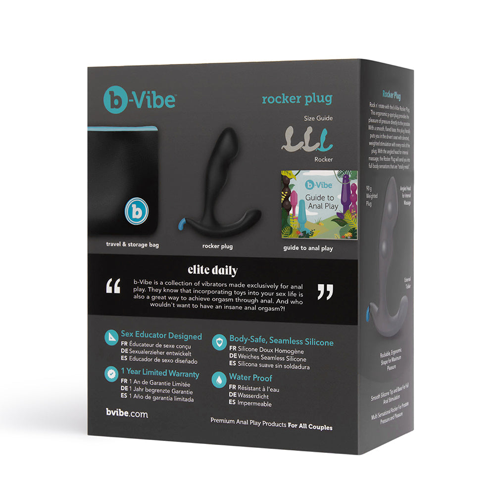b-Vibe Rocker Rocking Weighted Prostate Plug Black9