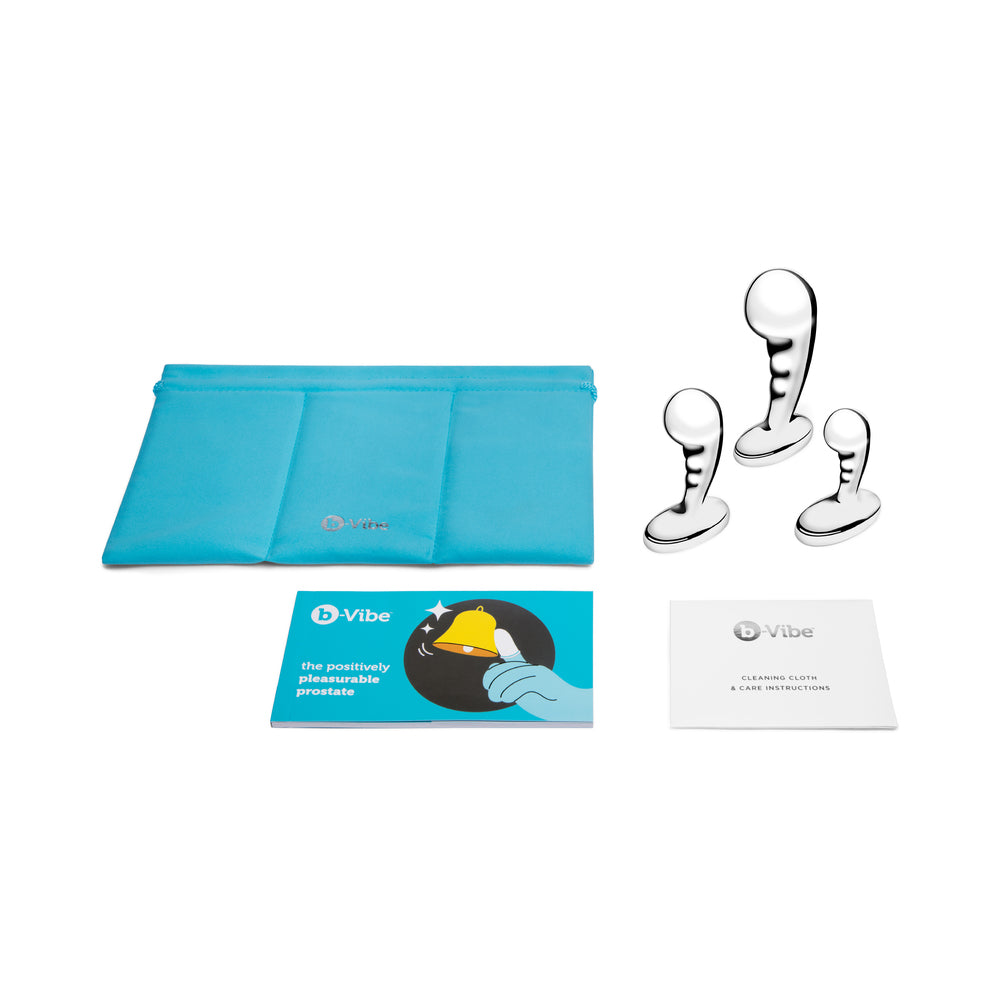 b-Vibe Stainless Steel P-Spot Plug Training Set12