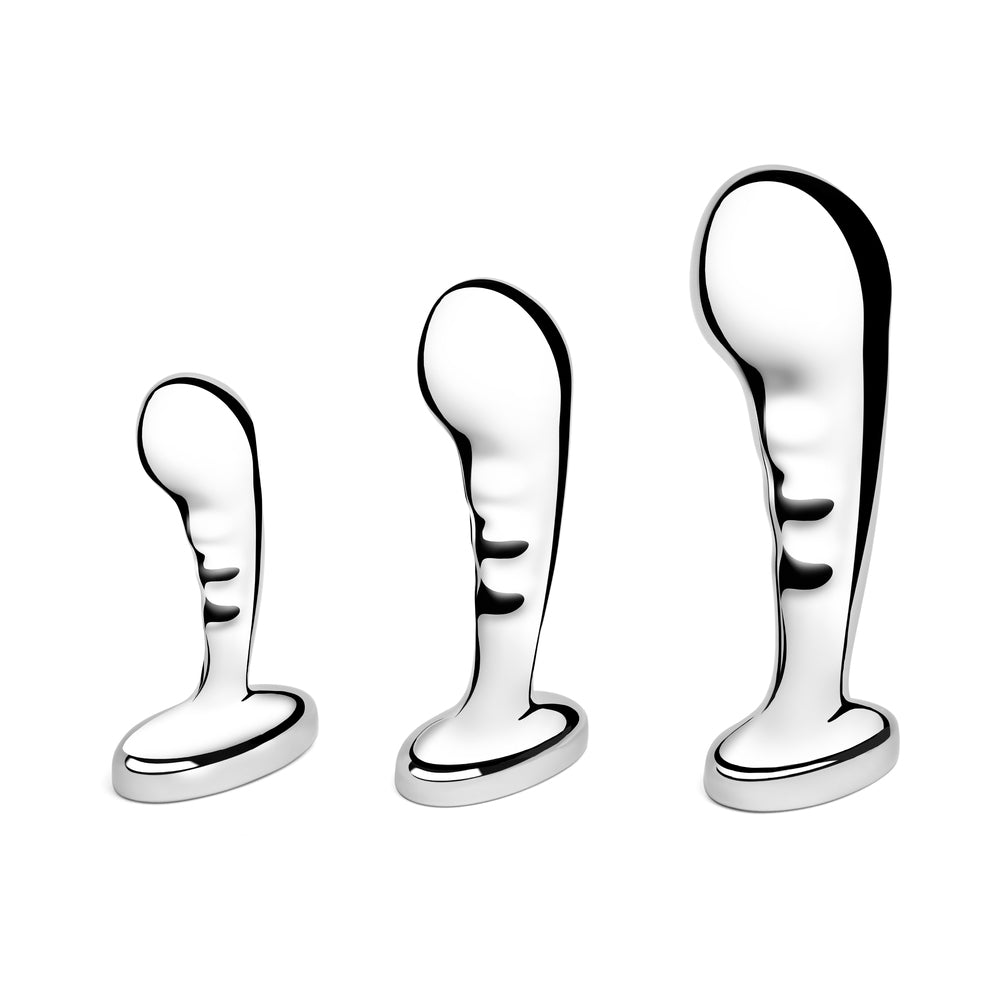 b-Vibe Stainless Steel P-Spot Plug Training Set3