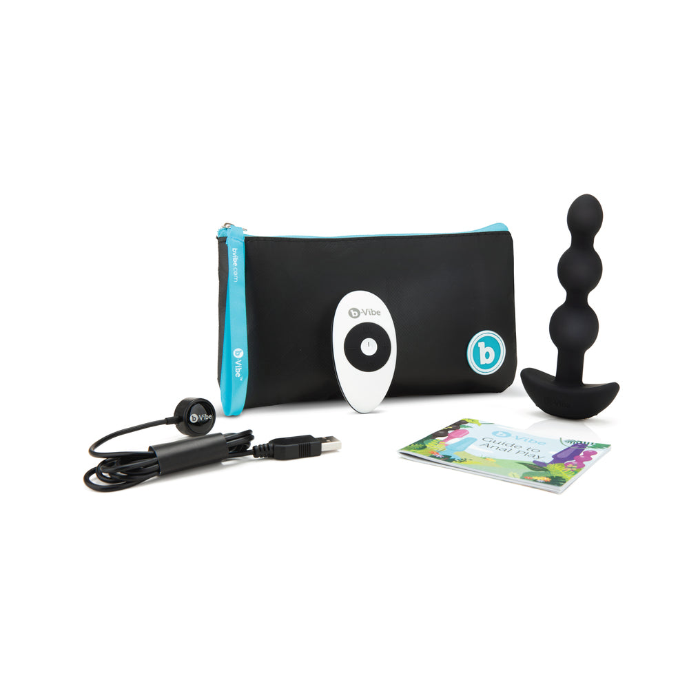 b-Vibe Triplet Rechargeable Remote-Controlled Vibrating Anal Beads Plug6