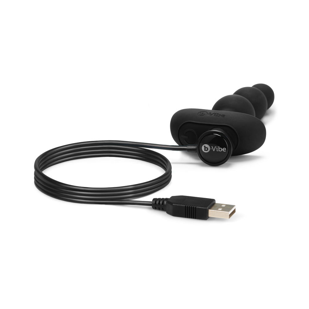 b-Vibe Triplet Rechargeable Remote-Controlled Vibrating Anal Beads Plug9