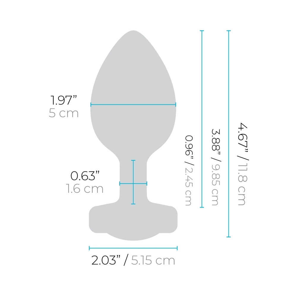 b-Vibe Vibrating Jewel Rechargeable Remote-Controlled Anal Plug with Gem Base Black Diamond7