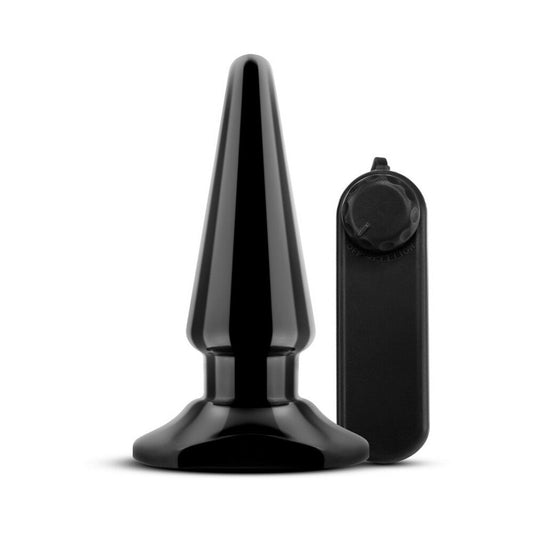 Blush Anal Adventures Basic Vibrating Anal Pleaser Remote-Controlled Plug Black1