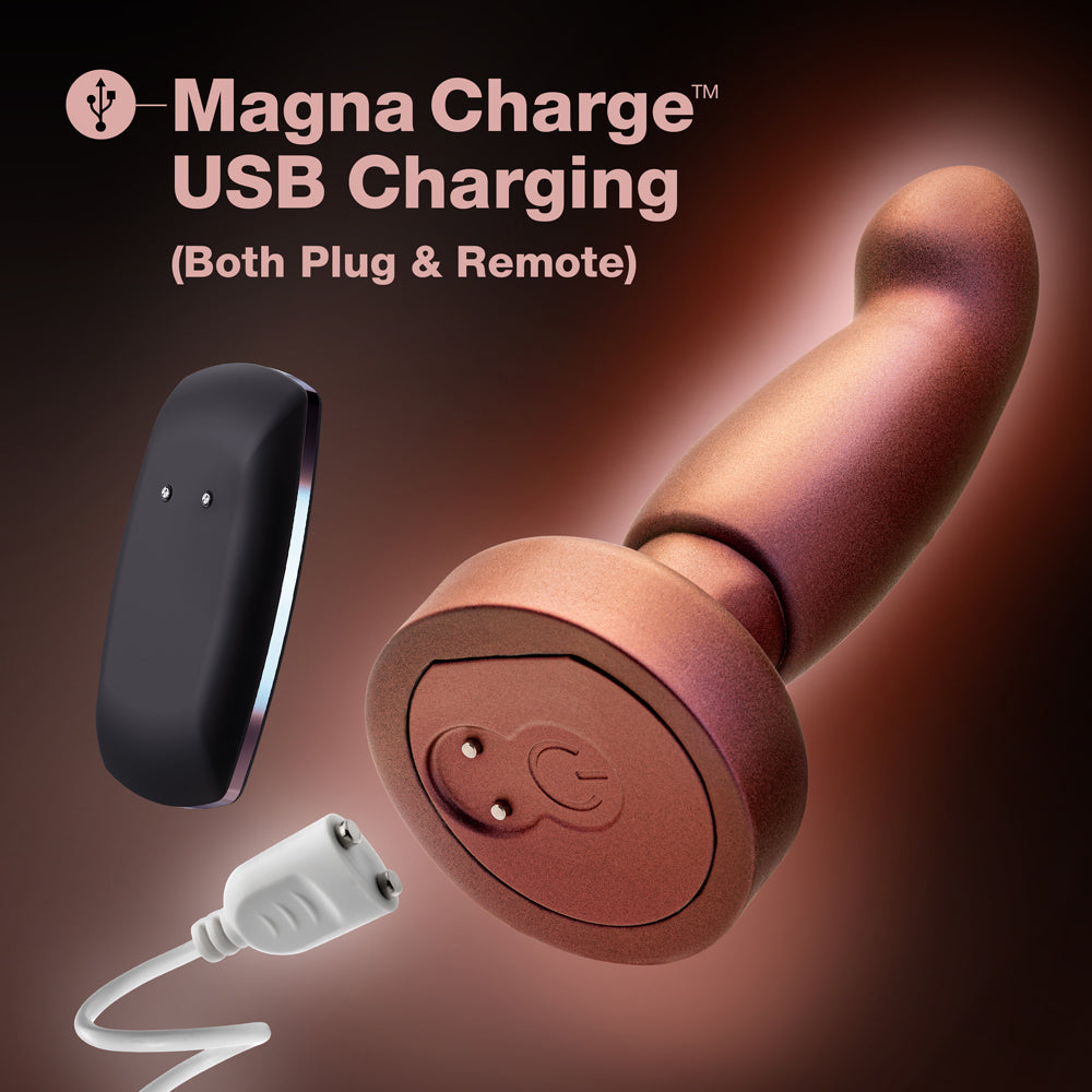Blush Anal Adventures Matrix Bionic Plug with Remote Cosmic Copper7