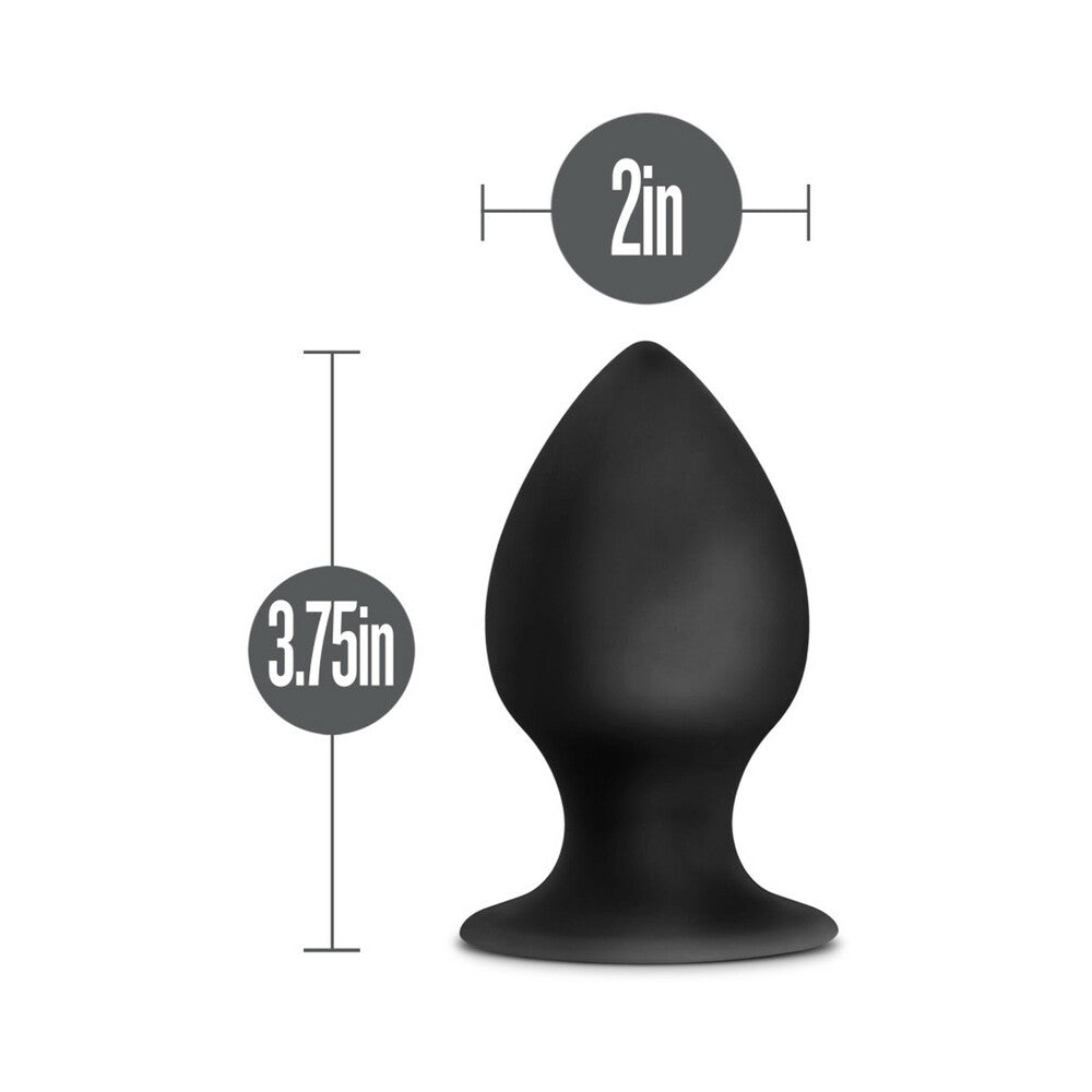 Blush Anal Adventures Platinum Silicone Anal Stout Plug Large Black4