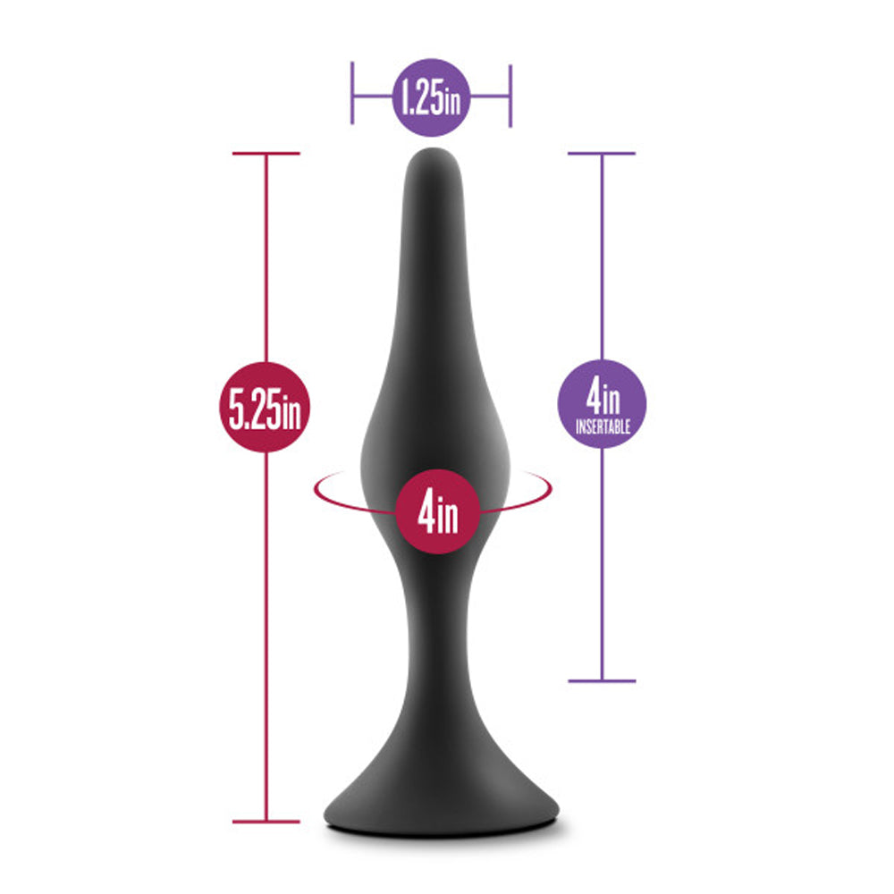 Blush Anal Adventures Platinum Silicone Beginner Plug Black17