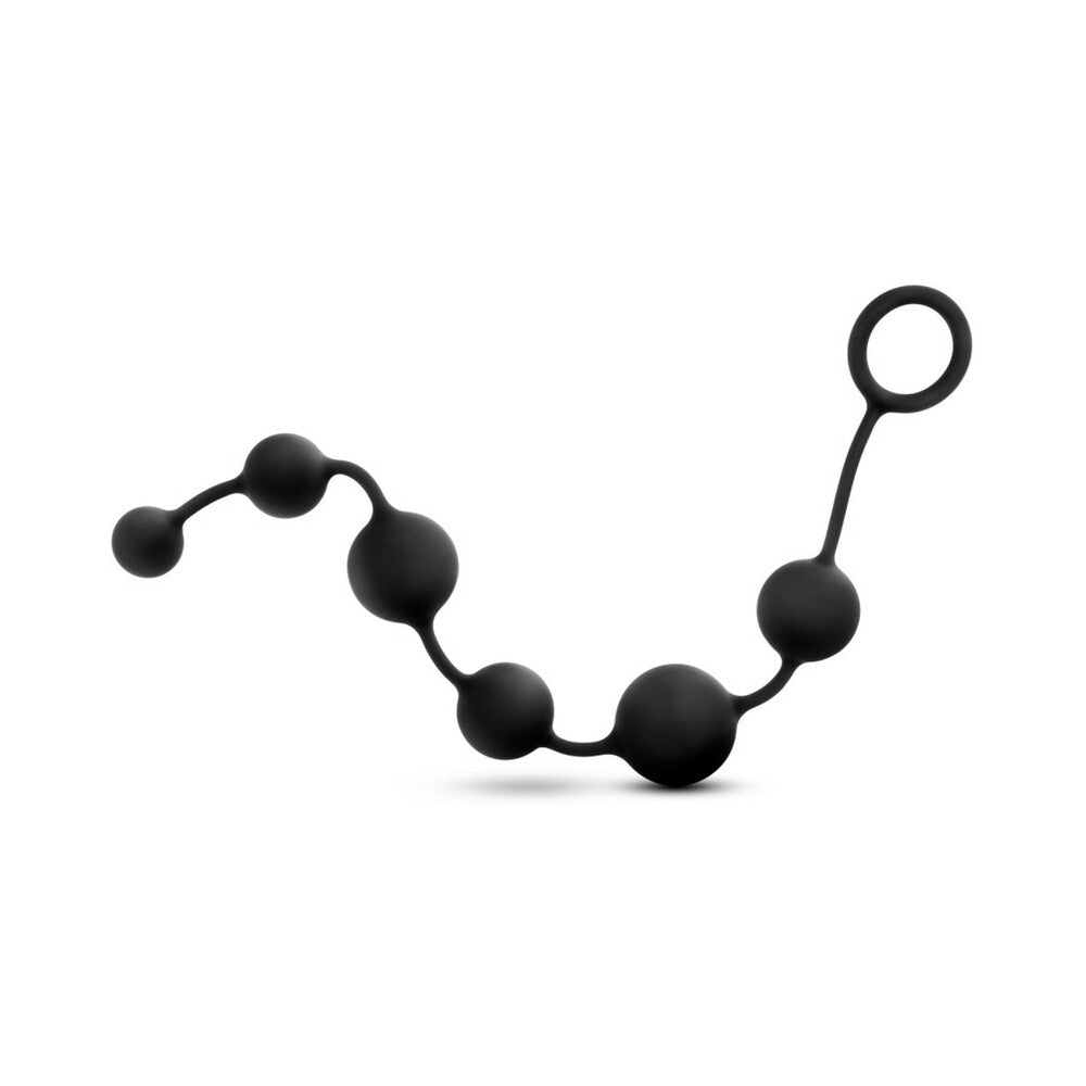 Blush Anal Adventures Platinum Silicone Large Anal Beads Black3
