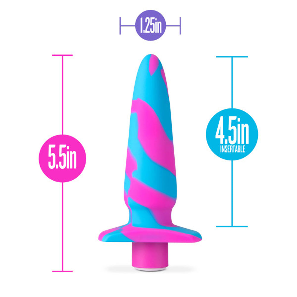 Blush Avant Vibrotize Vibrating Silicone Anal Plug Fuchsia3