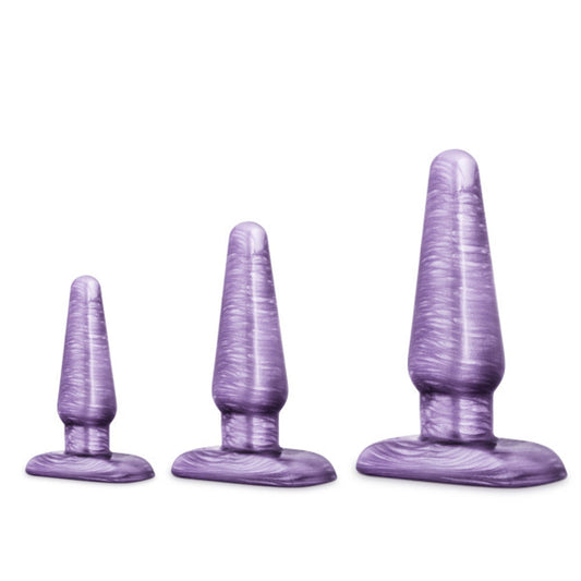 Blush B Yours 3-Piece Anal Trainer Kit Purple Swirl1