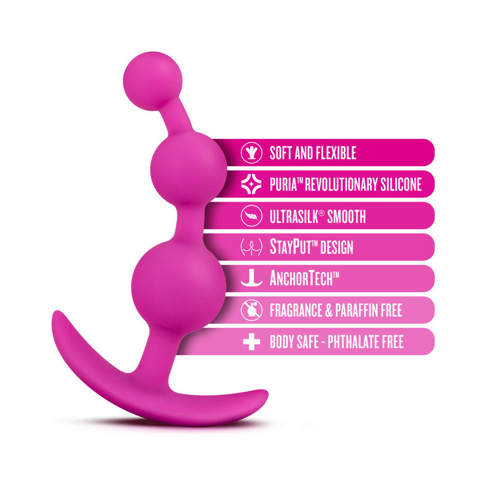 Blush Luxe Be Me 3 Silicone Anal Beads Plug8