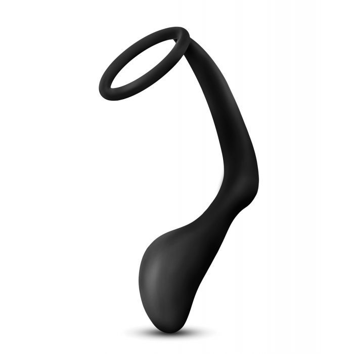 Blush Novalties Anal Adventures Cock Ring Plug - Black 2