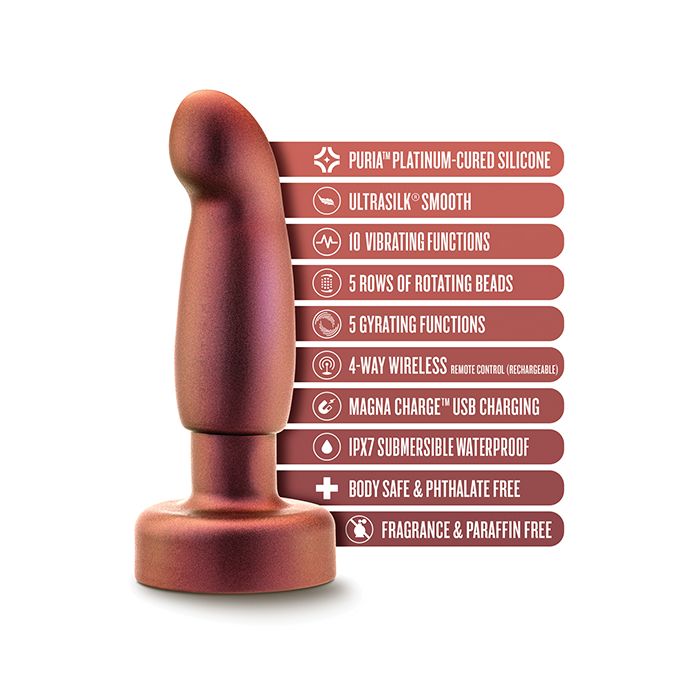 Blush Novalties Anal Adventures Matrix Bionic Plug - Cosmic Copper 4