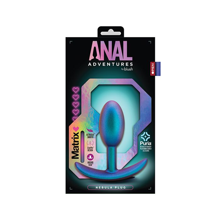 Blush Novalties Anal Adventures Matrix Nebula Plug - Turquoise 4