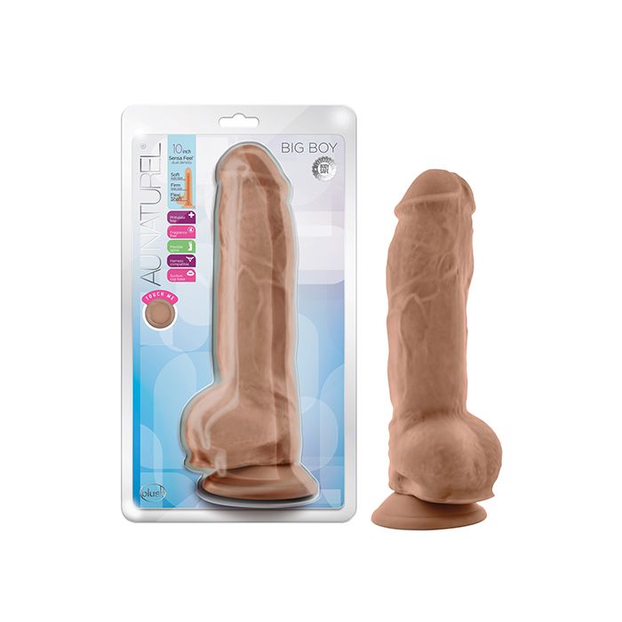 Blush Novalties Au Natural 10" Big Boy Realistic Dildo w/Balls